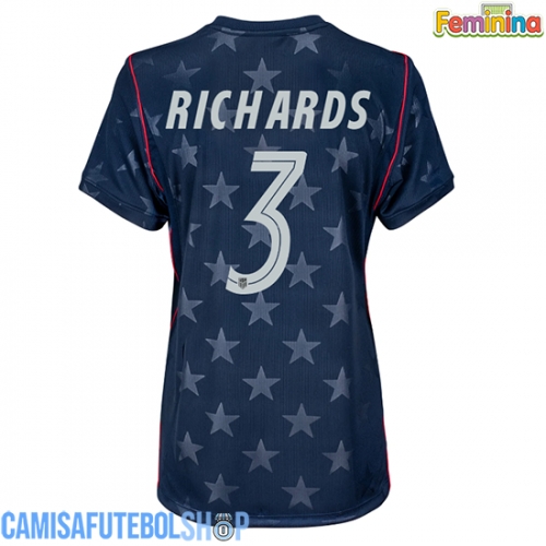 Camisa de time de futebol Estados Unidos Chris Richards #3 Replicas 2º Equipamento Feminina Mundo 2026 Manga Curta